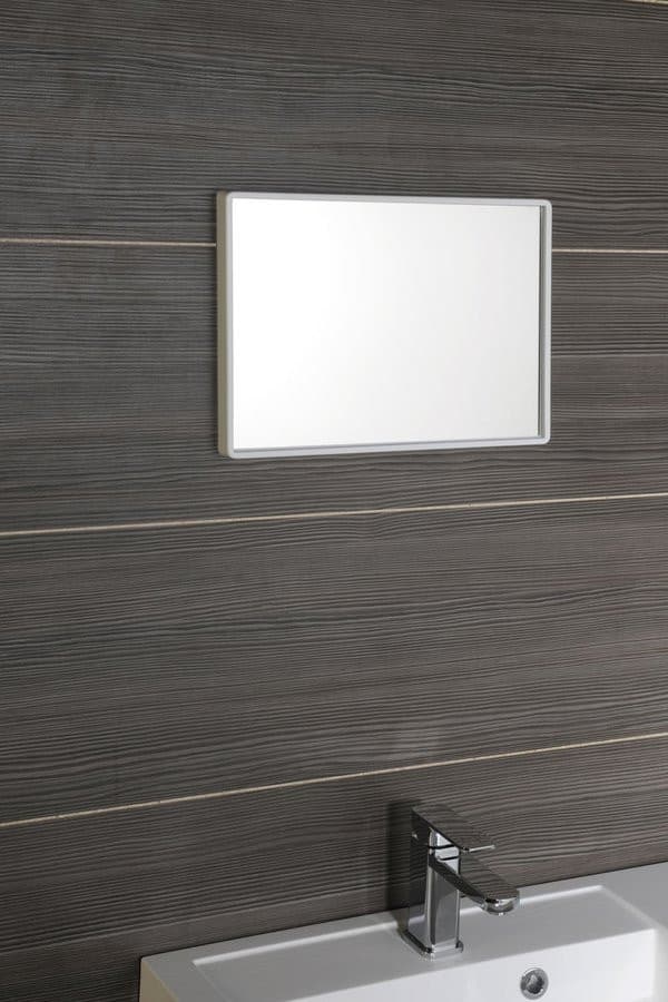Lustro w plastikowej ramie 40x30cm, biały