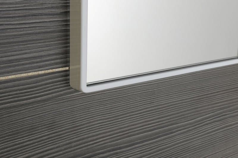 Lustro w plastikowej ramie 40x30cm, biały