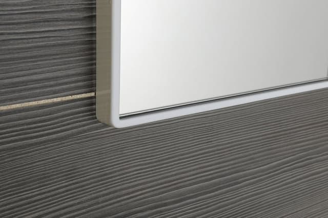 Lustro w plastikowej ramie 40x30cm, biały