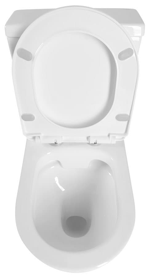 JALTA kompakt WC, Rimless, pionowy/poziomy odpływ, biały