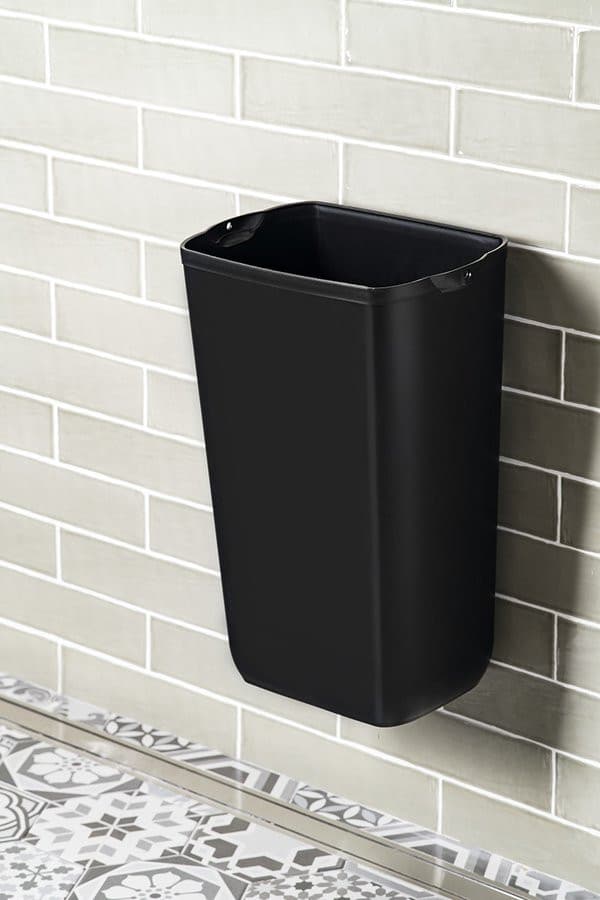 COLORED kosz na śmieci wiszący 23l, ABS, czarny mat