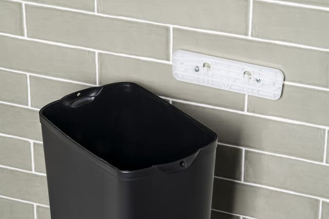 COLORED kosz na śmieci wiszący 23l, ABS, czarny mat