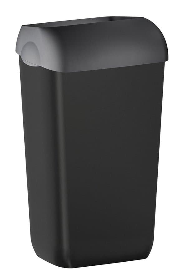 COLORED kosz na śmieci wiszący 23l, ABS, czarny mat