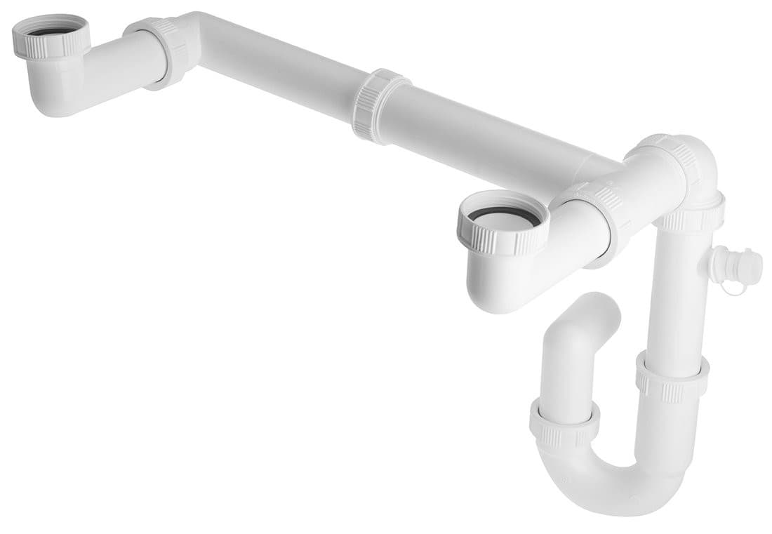 Syfon zlewozmywakowy 6/4&quot;, DN40, biały