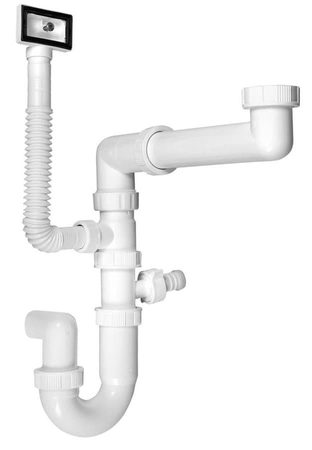 Syfon zlewozmywakowy 6/4&quot;, DN40, biały