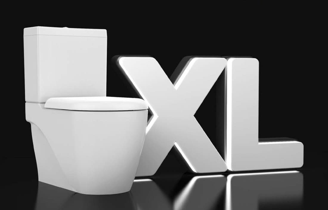 GRANDE kompakt WC XL, odpływ poziomy/pionowy, biały
