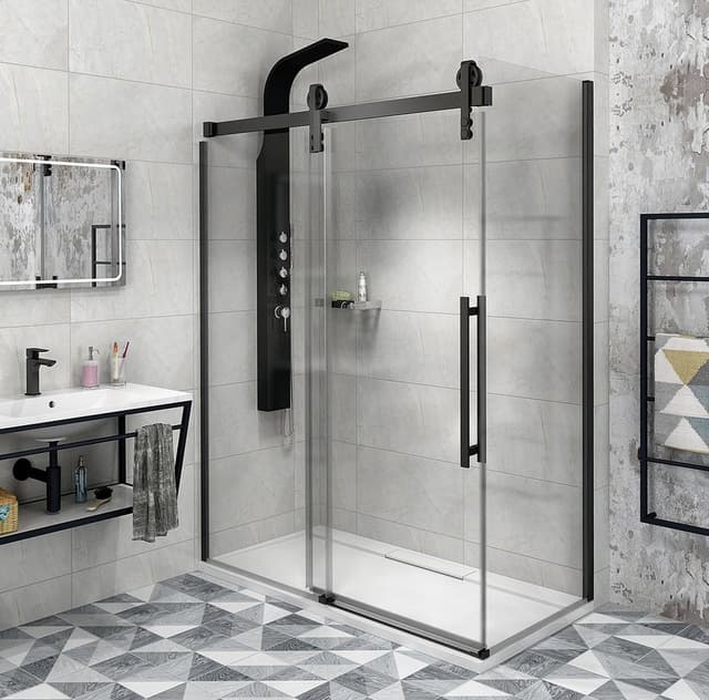 VOLCANO BLACK kabina prysznicowa 1600x800mm wariant L/P