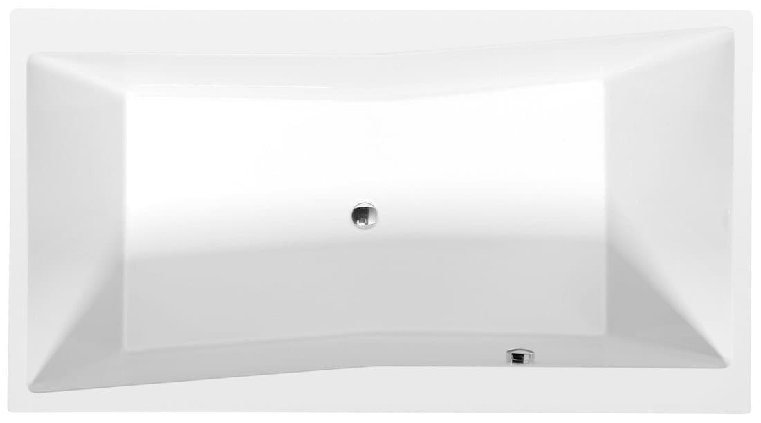 QUEST SLIM wanna prostokątna 180x100x49cm, biała