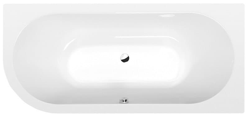 VIVA R SLIM wanna asymetryczna 175x80x47cm, biała