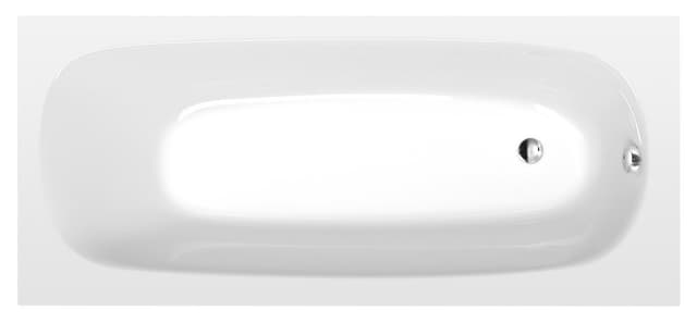 EBRO SLIM wanna prostokątna 170x75x39cm, biała