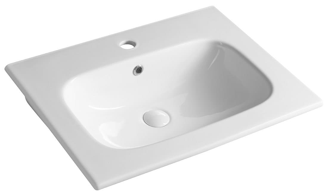 PIEDRA umywalka meblowa ceramiczna 61x46,5cm, biały