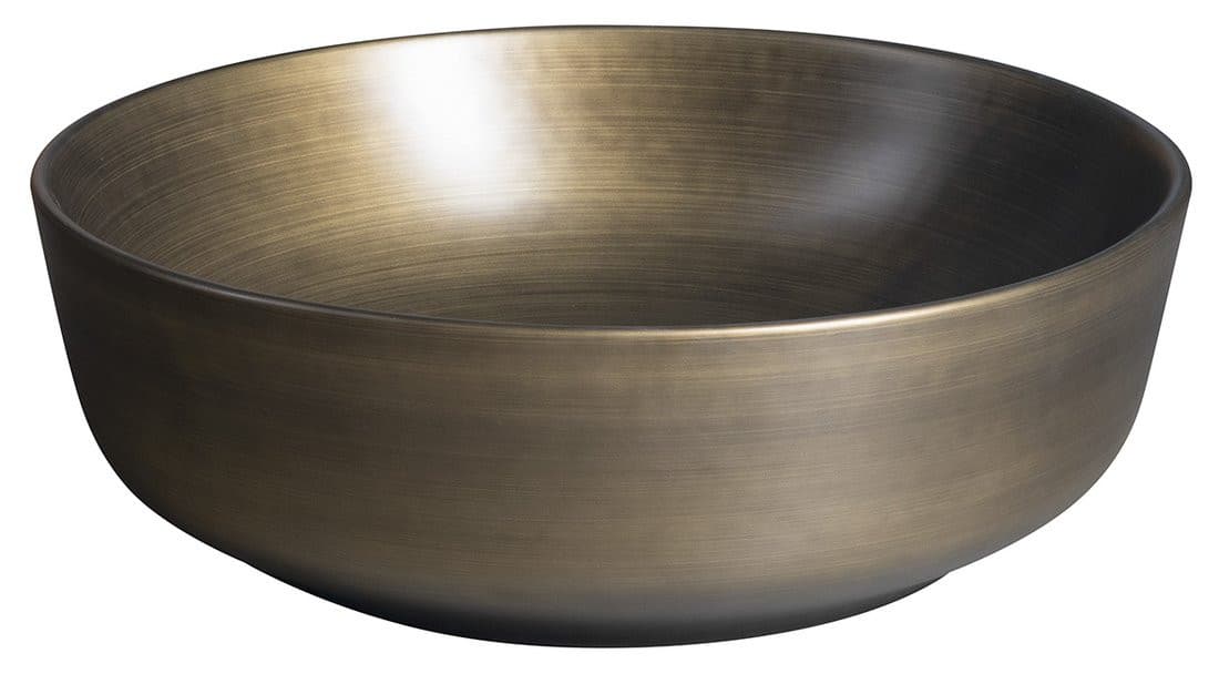 PRIORI umywalka ceramiczna nablatowa Ø 41,5 cm, brąz