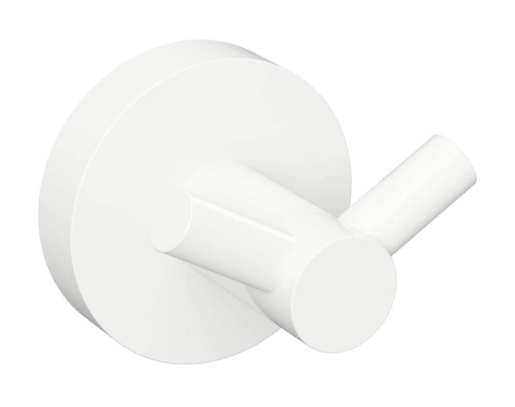 X-ROUND WHITE haczyk podwójny, biały mat