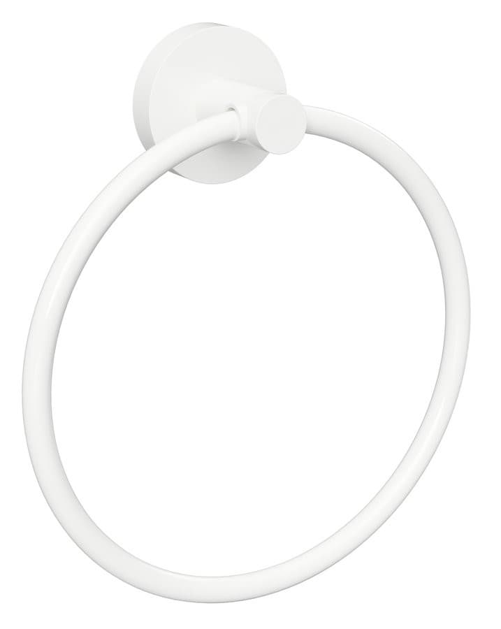 X-ROUND WHITE wieszak na ręczniki koło, biały mat
