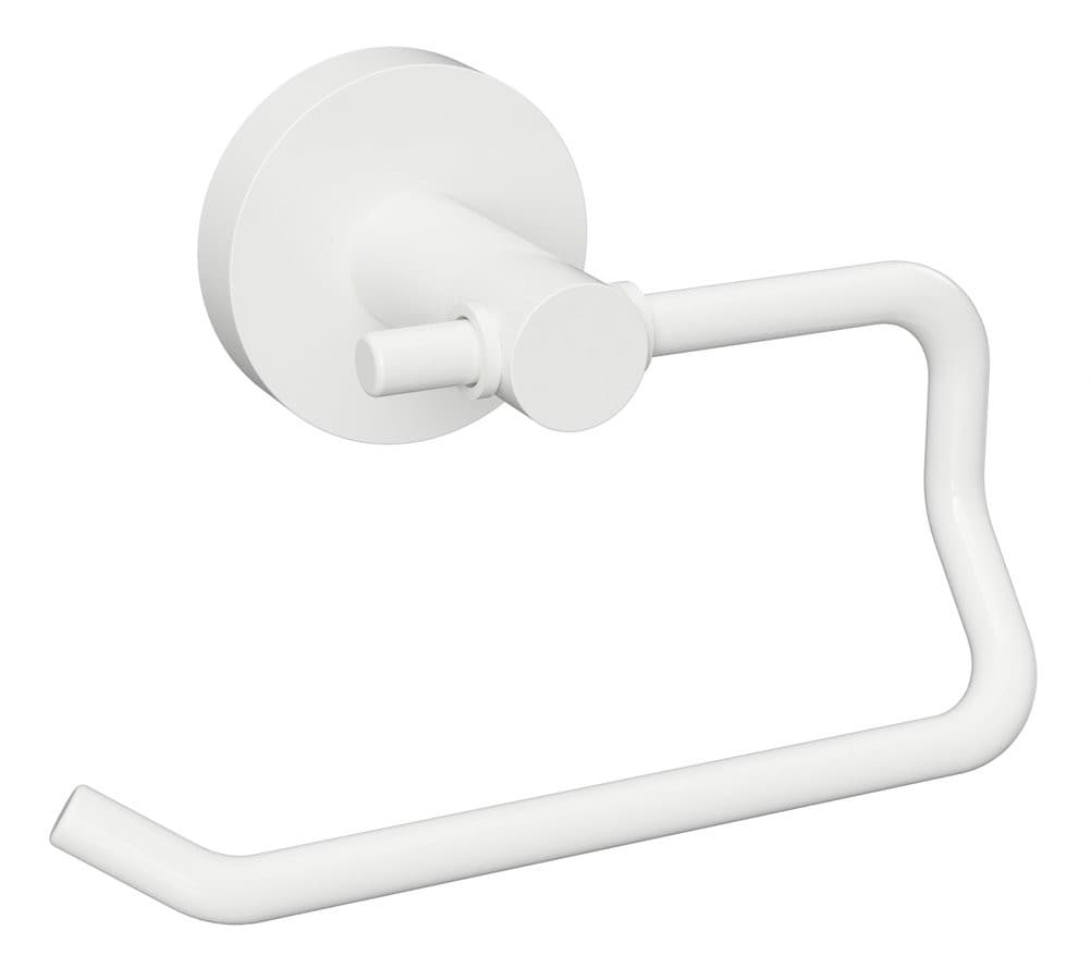 X-ROUND WHITE wieszak na papier toaletowy, biały mat