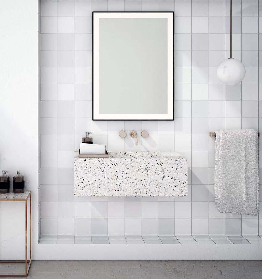 GANO lustro z oświetleniem LED 60x80cm, czarny