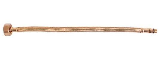Wąż przyłączeniowy nierdzewny M10x3/8&quot;, 35cm, złoty
