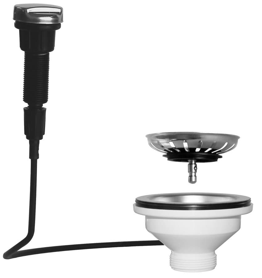 Odpływ zlewozmywakowy automatyczny 6/4&quot;, stal nierdzewna