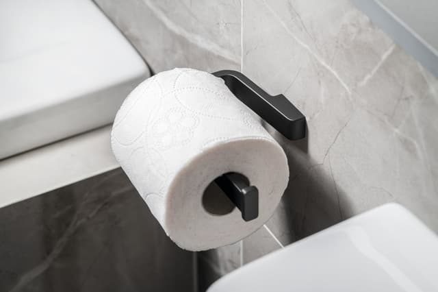 SAMOA wieszak na papier toaletowy, czarny mat
