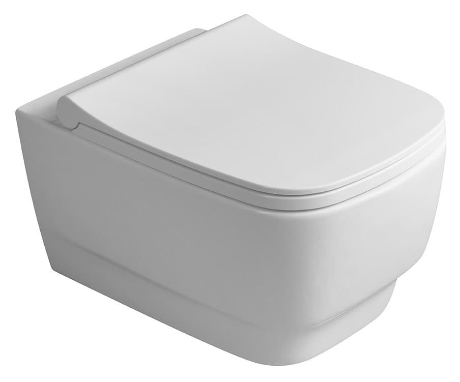 BELLO WC wiszące, Rimless, 35,5x53cm, biały