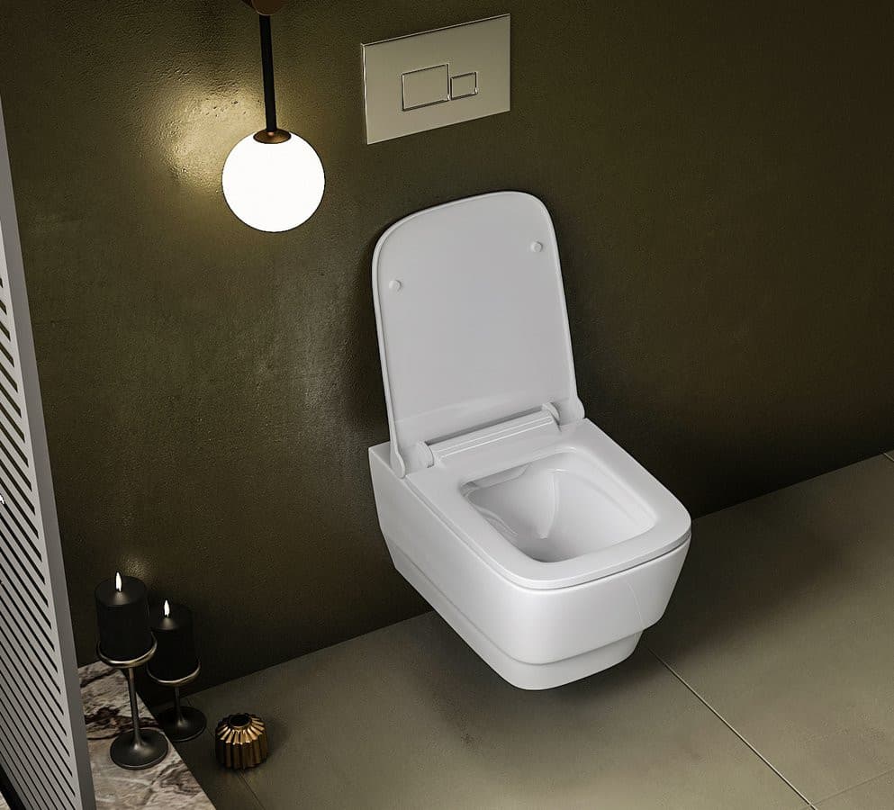 BELLO WC wiszące, Rimless, 35,5x53cm, biały