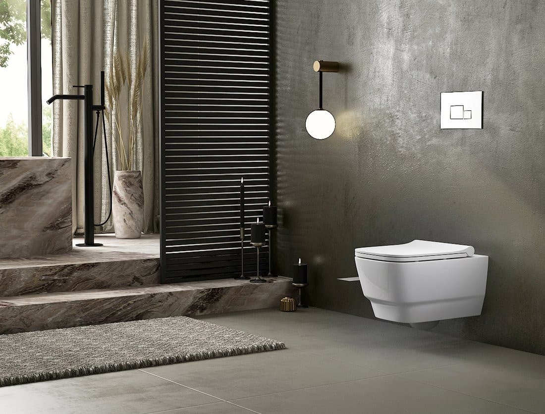 BELLO WC wiszące, Rimless, 35,5x53cm, biały