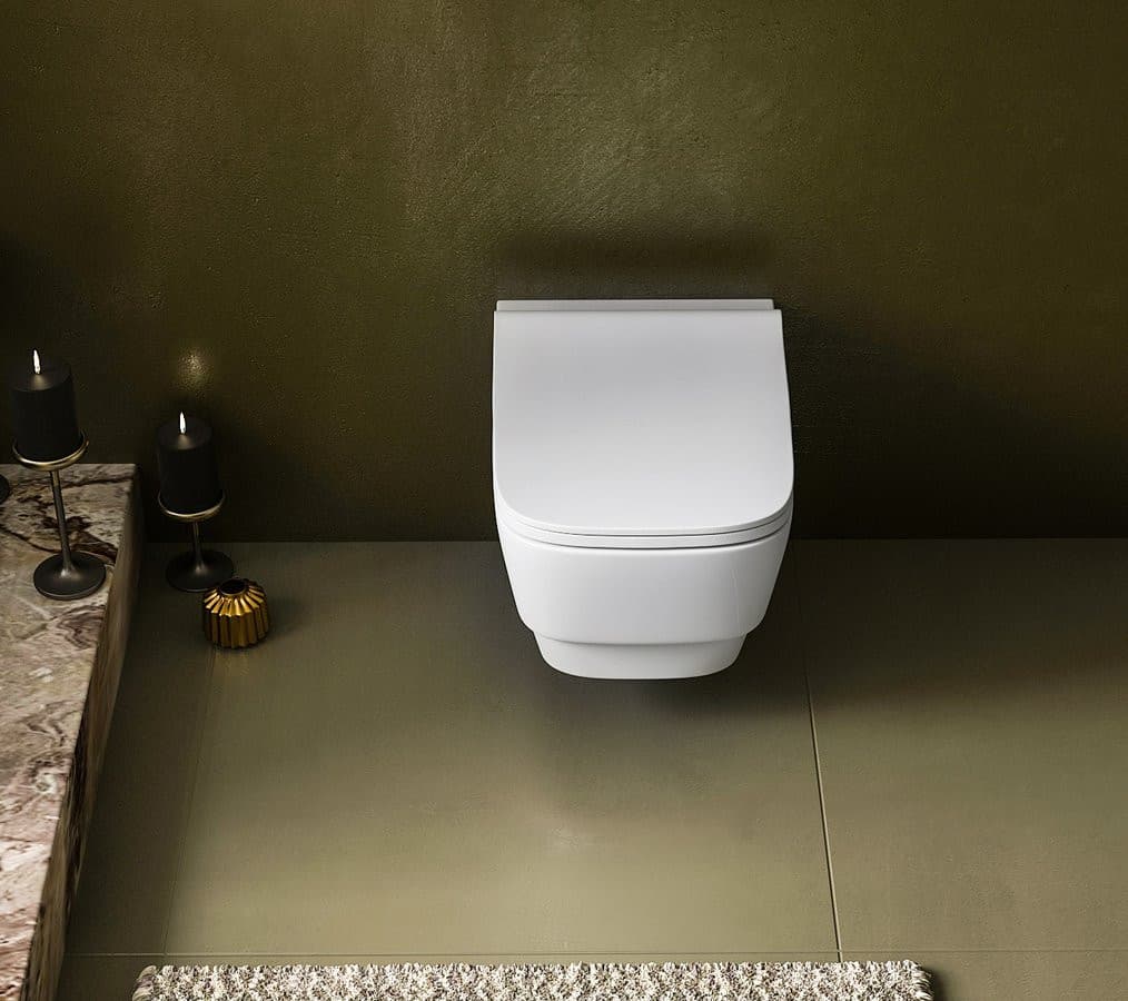 BELLO WC wiszące, Rimless, 35,5x53cm, biały