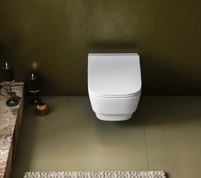 BELLO WC wiszące, Rimless, 35,5x53cm, biały
