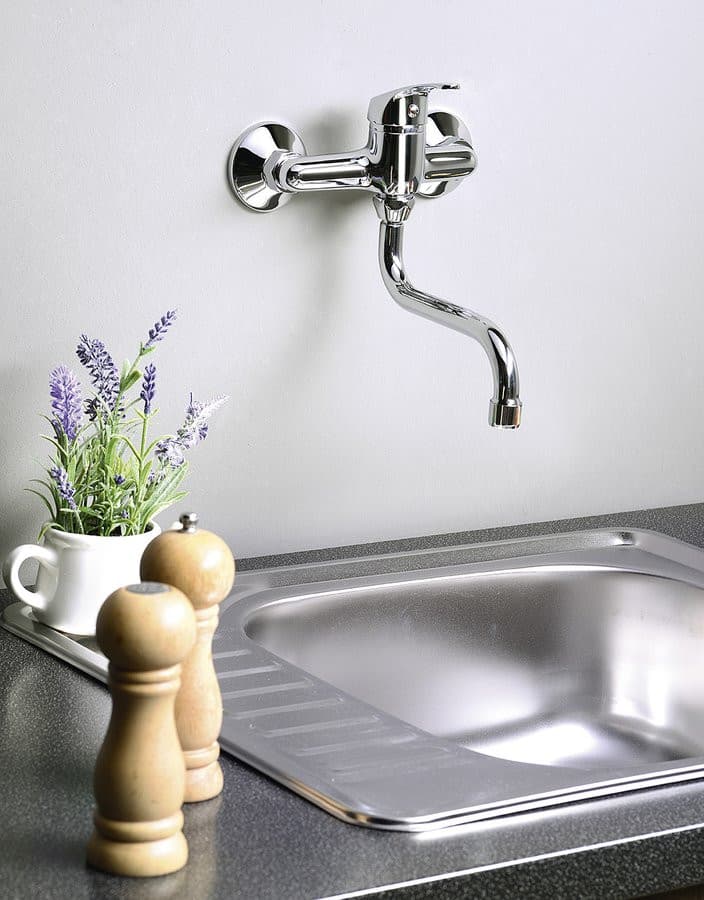 AQUALINE 35 bateria ścienna, uchwyt-S , chrom