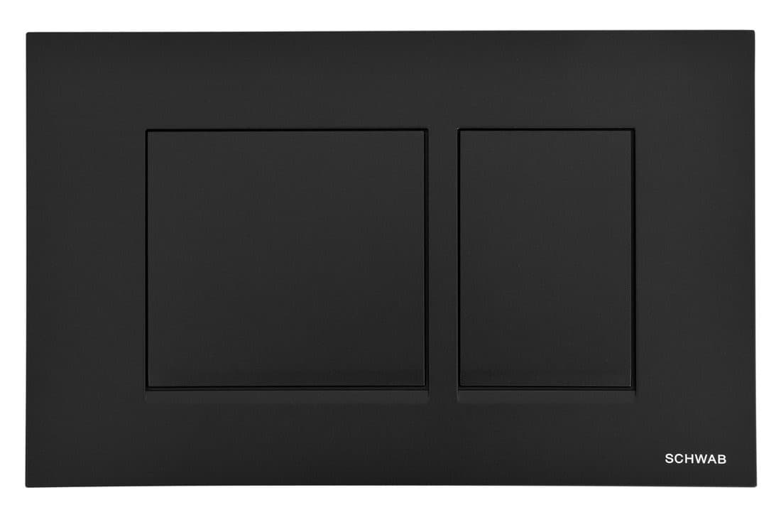 SCHWAB CERES przycisk spłuczki, 246x159 mm, czarny mat