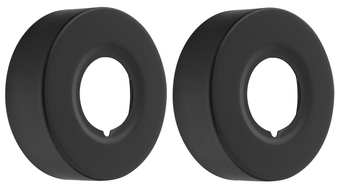 Rozeta 60/24mm, wysokość 20mm, czarna mat