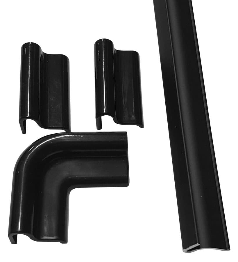 ALTIS BLACK Listwa progowa1000 mm z zaślepkami