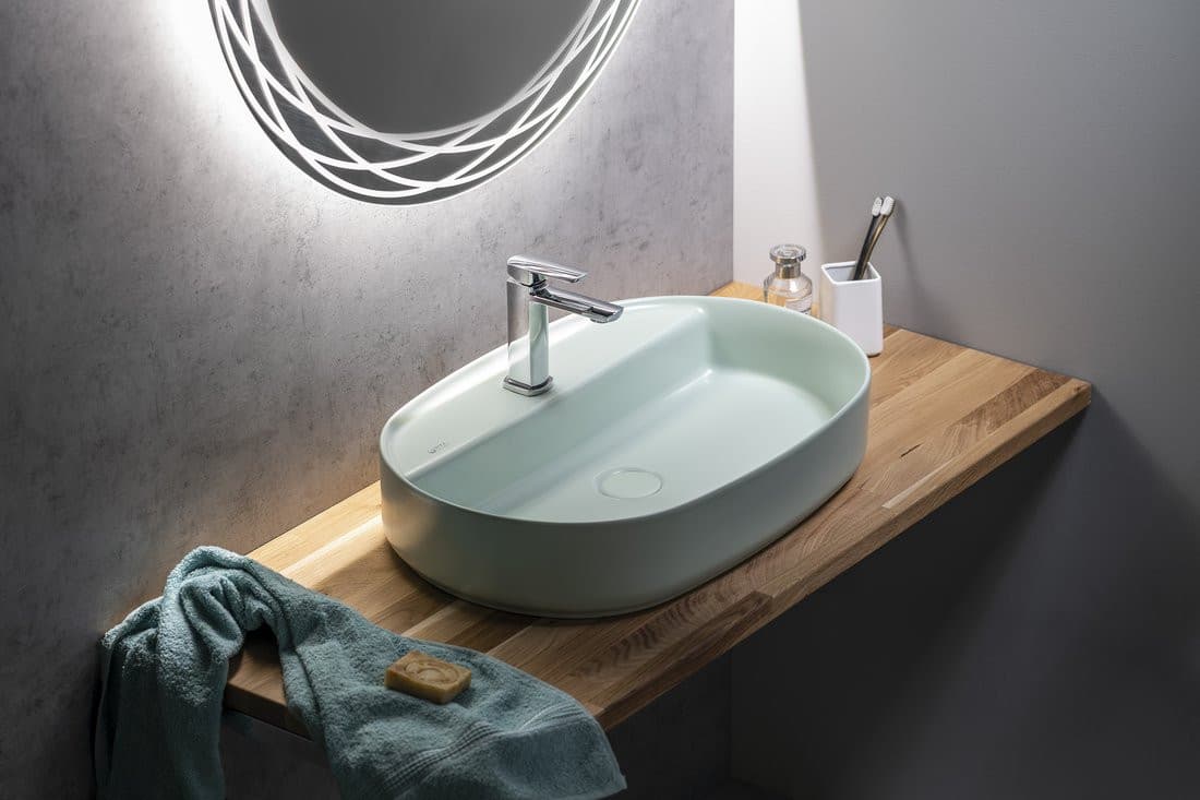 Blat WOODY 800x28x500mm, lite drewno dąb naturalny