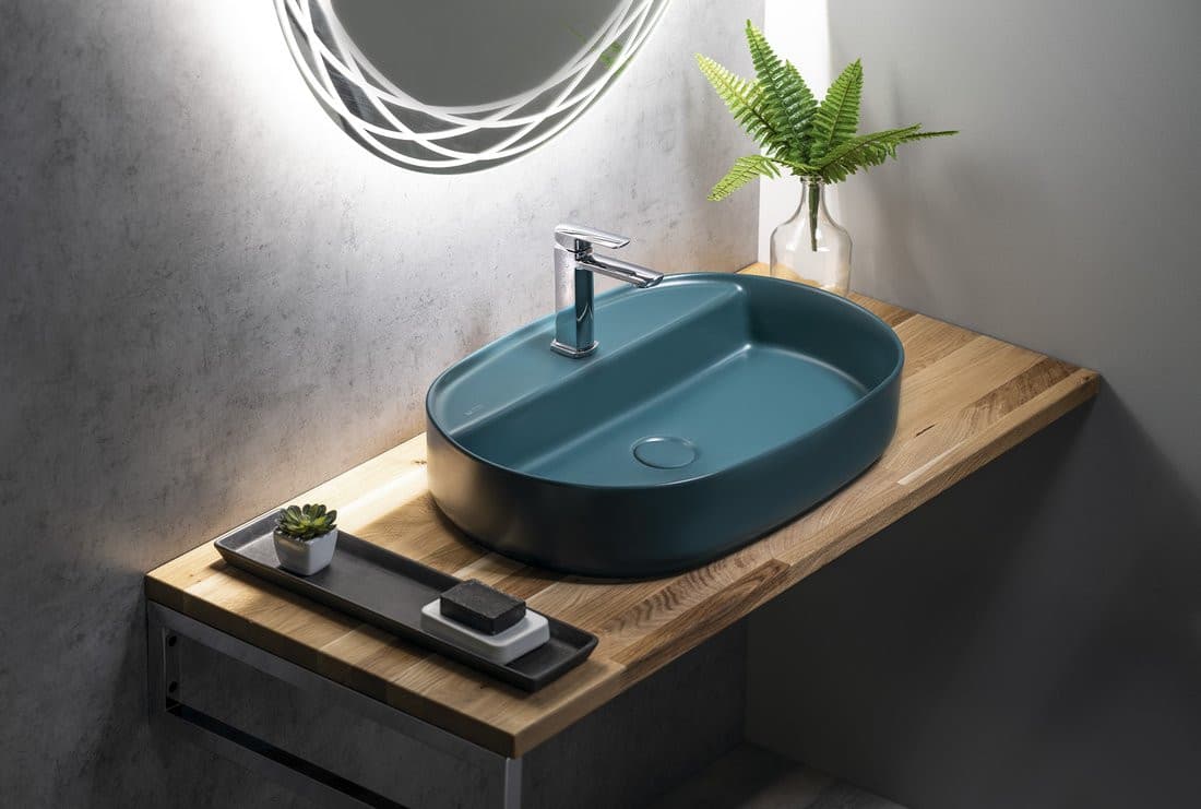 Blat WOODY 1100x28x500mm, lite drewno dąb naturalny