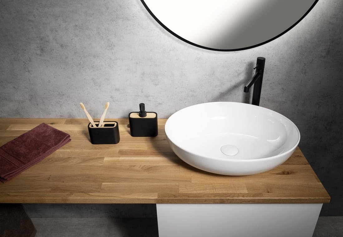 Blat WOODY 1800x28x500mm, lite drewno dąb naturalny