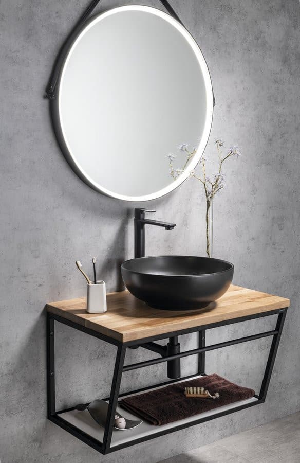 Blat WOODY 756x28x463mm, lite drewno dąb naturalny