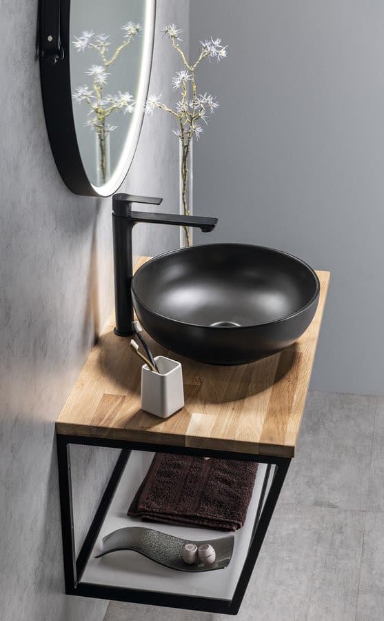 Blat WOODY 756x28x463mm, lite drewno dąb naturalny