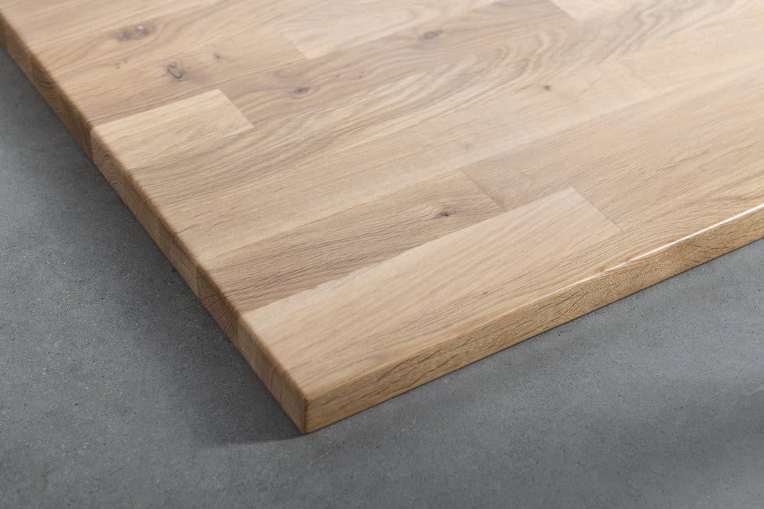 Blat WOODY 906x28x463mm, lite drewno dąb naturalny