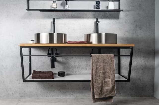 Blat WOODY 1206x28x463mm, lite drewno dąb naturalny
