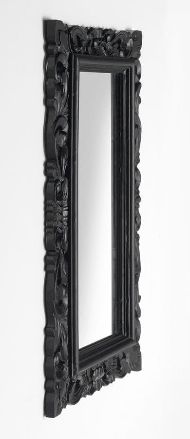 SAMBLUNG lustro w ramie, 40x70cm, czarny