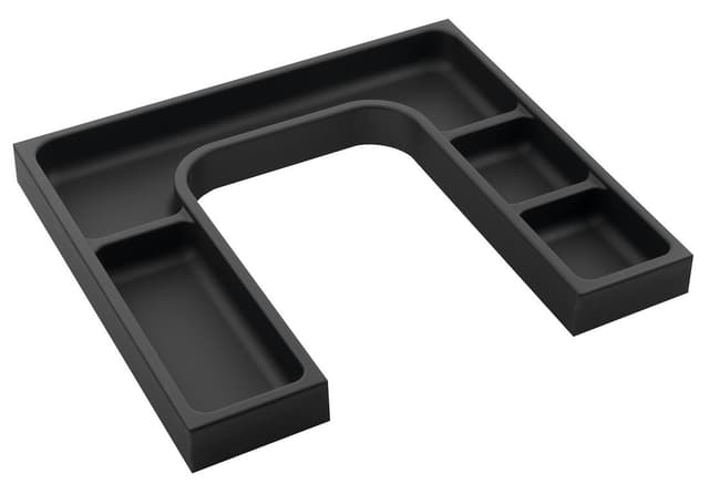 Organizer LINDO &quot;U&quot; 372x36x323 mm, plastik, antracyt