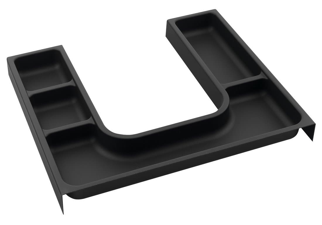 Organizer LINDO &quot;U&quot; 372x36x323 mm, plastik, antracyt