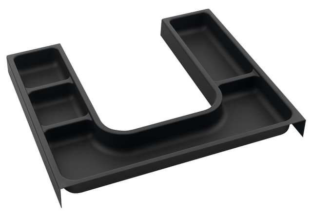 Organizer LINDO &quot;U&quot; 372x36x323 mm, plastik, antracyt