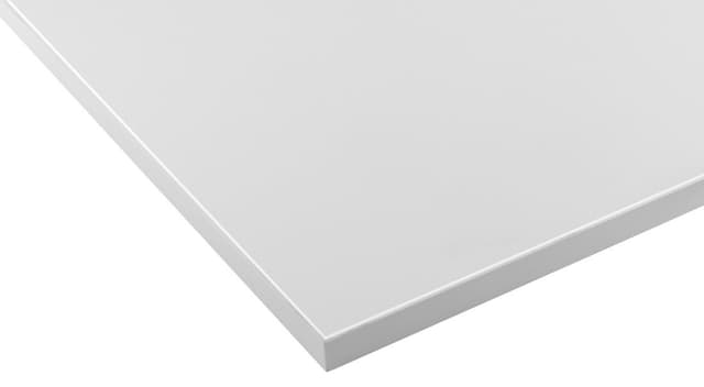 CIRASA blat DTDL 131x1,8x46,5cm, biały połysk