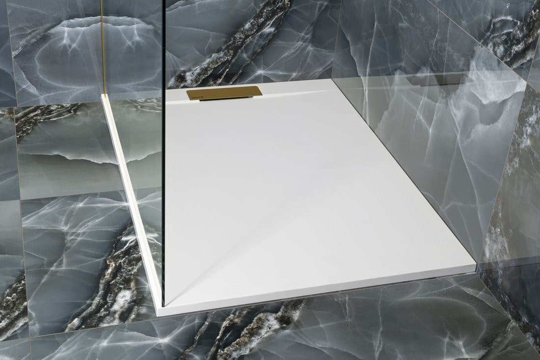 KAZUKO brodzik kompozytowy, 120x90 cm, biały