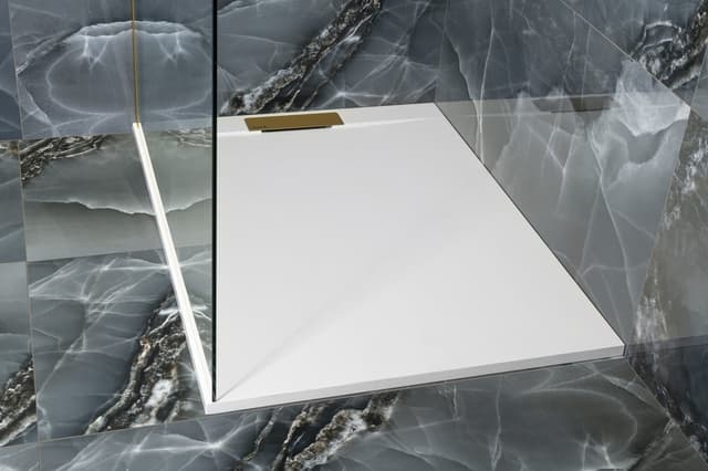 KAZUKO brodzik kompozytowy, 120x90 cm, biały