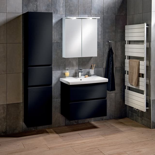ALTAIR szafka umywalkowa 77,5x60x45cm, czarny mat