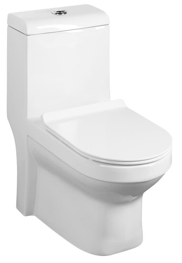 HUBERT kompakt WC, odpływ pionowy/poziomy, biały