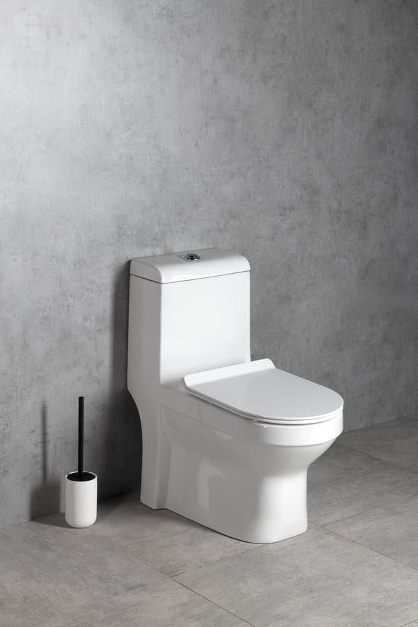 HUBERT kompakt WC, odpływ pionowy/poziomy, biały