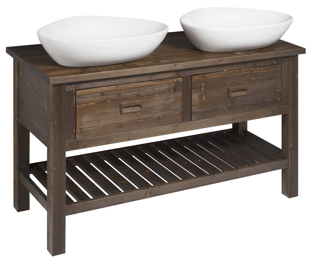 BRAND szafka pod umywalkę 130x73x50cm, świerk bejcowany